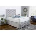 Andalusia Divan Bed Set with Tall Button Headboard and Footboard