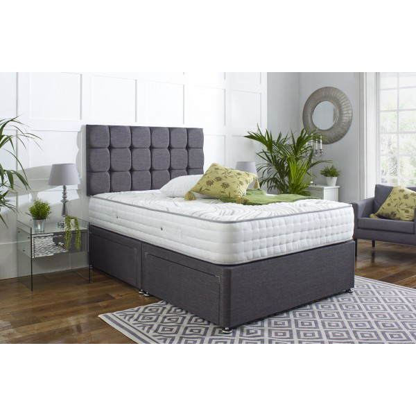 Cambridge Divan Bed Set with Button Headboard