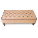 Deep Chesterfield Upholstered Footstool / Coffee Table