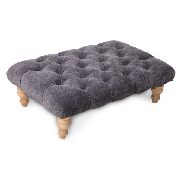 Ashford Chesterfield Upholstered Footstool / Coffee Table